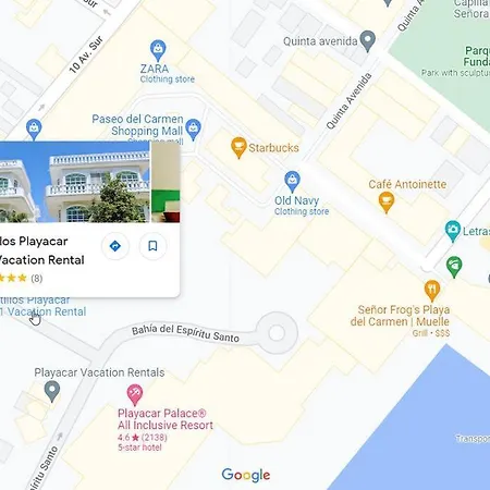 18Br Up To 50Guest Castillos Playacar Walk To Beach And 5Th Ave 1000Mbps