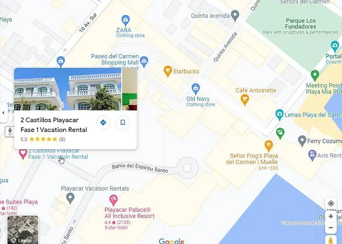 Holiday home 18br Up To 50guest Castillos Playacar Walk To And 5th Ave 1000mbps